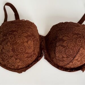 PINK Victoria's Secret Brown Lace Bra